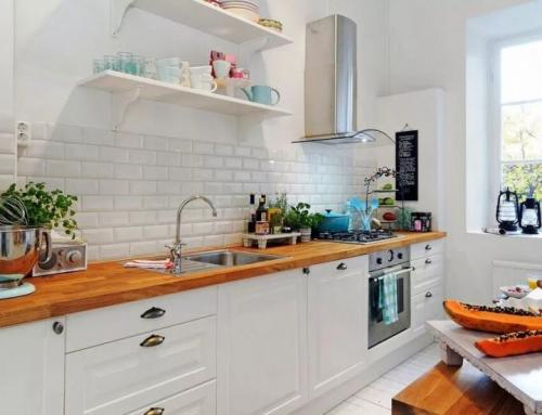 Фартук на кухню из камня. Кухонный фартук из искусственного камня 13