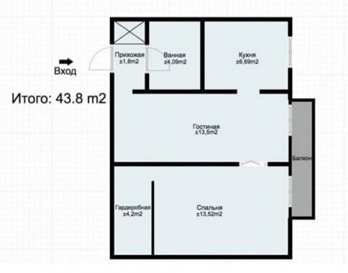 Планировка хрущевки 2 комнаты 44 м с размерами. Типы исходной планировки с вариантами улучшений