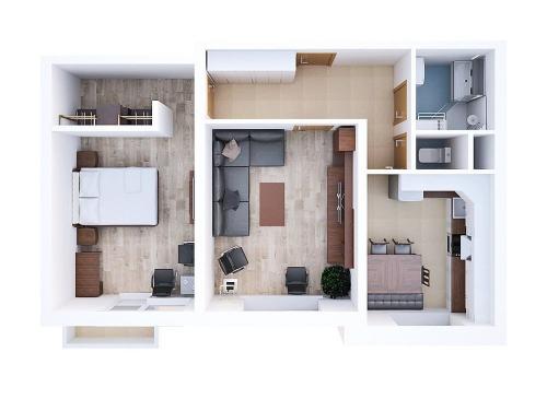 Планировка 2-комнатной квартиры в 9 этажном доме. 7 вариантов планировки 2-комнатной квартиры (53 кв. метра) в панельном доме серии П-3