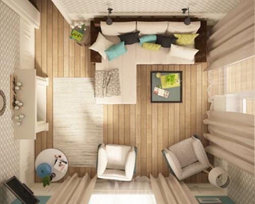 Как расставить мебель в хрущевке двухкомнатной. Некоторые дизайнерские хитрости 02