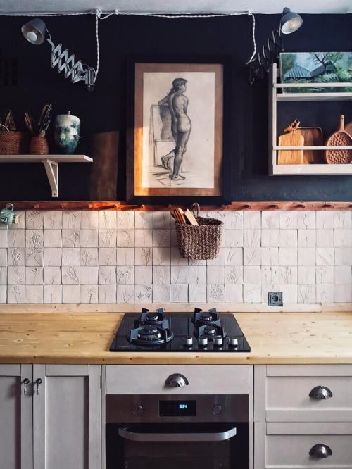 Фартук для кухни из плитки своими руками. Керамическая плитка для кухонного фартука своими руками