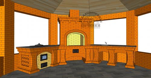 Можно ли заказать индивидуальный дизайн печи или камина в Шале. Проектирование и дизайн печей и печных комплексов