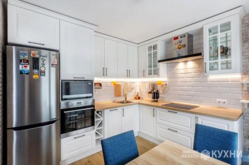 Как сочетать материалы на кухне: фасады для идеального интерьера 04