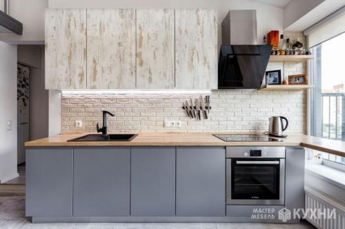 Как сочетать материалы на кухне: фасады для идеального интерьера 09