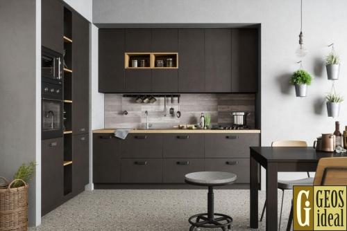 Как сочетать материалы на кухне: фасады для идеального интерьера 07