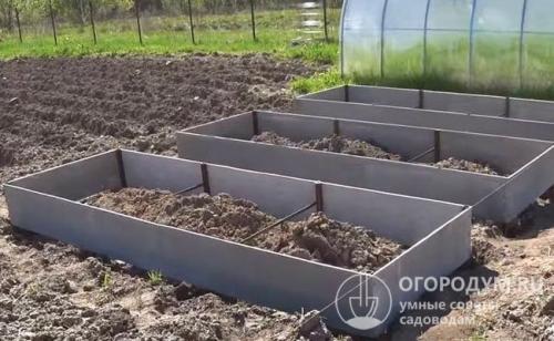 Грядки из шифера. Особенности материала