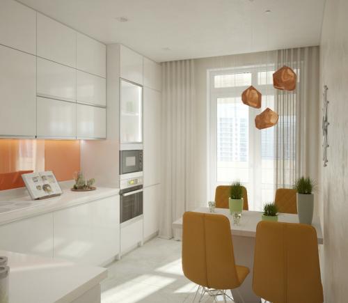 Как сочетать цвет фартука с цветами других текстильных изделий на кухне. Главные правила при выборе цветового решения кухни