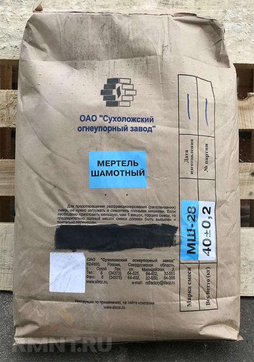 Мертель шамотный. Шамотный мертель: особенности и способ применения