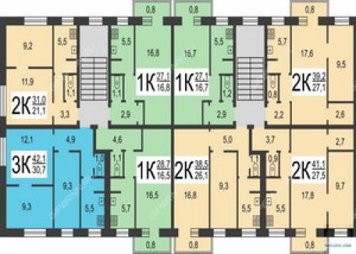 Интересные варианты планировок 2-х и 3-х комнатных хрущевок. Варианты планировок 2-х комнатных хрущевок 13 Интересные варианты планировок 2-х и 3-х комнатных хрущевок. Варианты планировок 2-х комнатных хрущевок 13