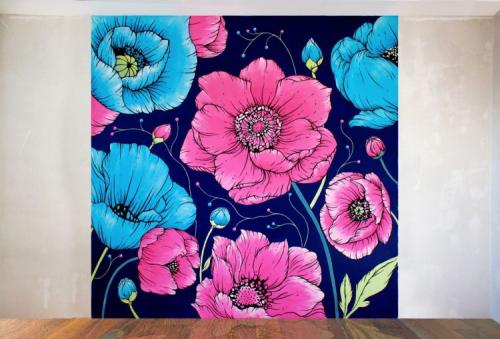 Цветы на стене декор. Цветы на стене – советы по применению цветов в дизайне интерьера. Красивые сочетания и интересные варианты оформления (85 фото + видео)