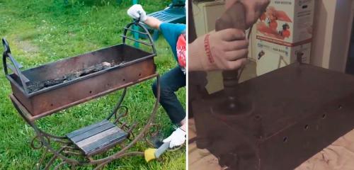 Антипригарная краска для металла решетка. Как и чем покрасить мангал из металла? Топ-6 лучших красок