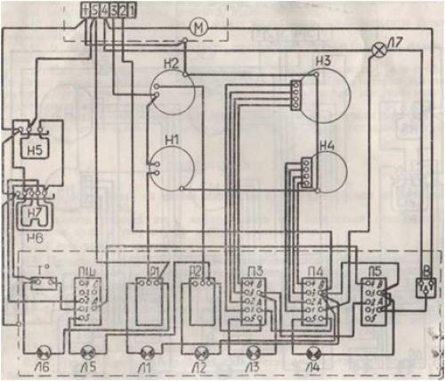 Схема подключения электрической конфорки. Электра 02
