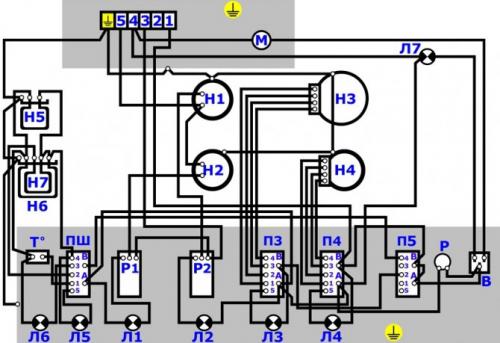 Схема подключения электрической конфорки. Электра 01