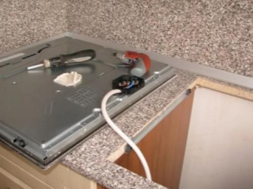 Подключение варочной панели к электросети. Схема 04