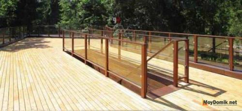 Какие виды ограждений можно использовать для веранды. Виды ограждений для террасы – технология изготовления деревянного ограждения и лестницы на террасу