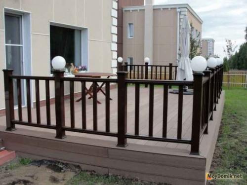 Какие виды ограждений можно использовать для веранды. Виды ограждений для террасы – технология изготовления деревянного ограждения и лестницы на террасу