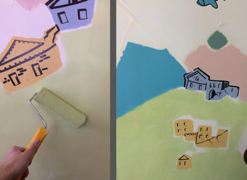 Что такое рисунки на стенах. Роспись интерьеров: шаг за шагом