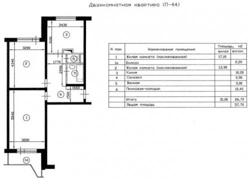 Создание функциональной планировки двухкомнатной квартиры в панельном доме 13