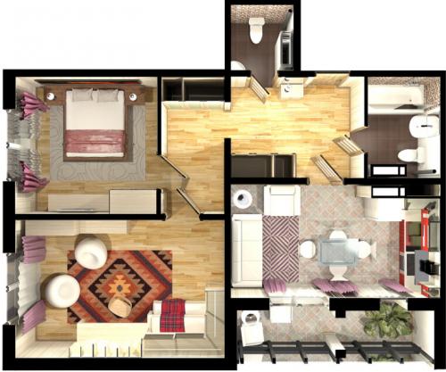 Планировка двухкомнатной квартиры в панельном доме. Планировка двушки: схемы и фото создания практичного, удобного и функционального дизайна в двухкомнатной квартире