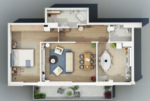 Планировка двухкомнатной квартиры в панельном доме. Планировка двушки: схемы и фото создания практичного, удобного и функционального дизайна в двухкомнатной квартире