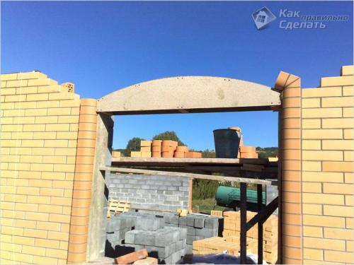 Кладка оконных проемов из кирпича своими руками. Самодельный прогон