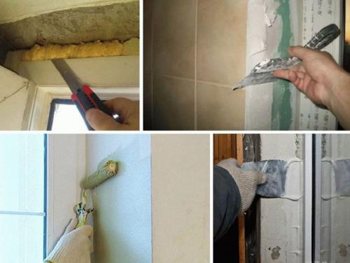 Отделка откосов окон сендвич панелями. Подготовительные работы