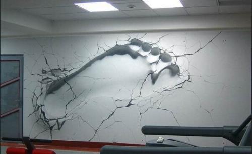 Как правильно подготовить стену перед созданием объемных рисунков. Как создается такое изображение