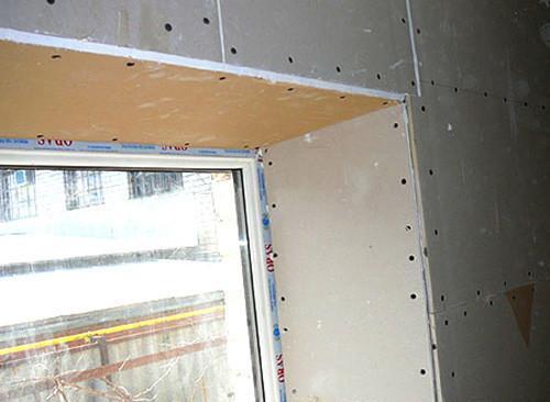 Отделка откосов пластиковых окон. №3. Отделка откосов гипсокартоном