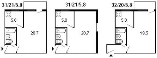 Типовые планировки хрущево.  Типовые серии хрущевок. Фото планировок