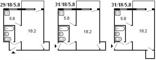 Типовые планировки хрущево.  Типовые серии хрущевок. Фото планировок