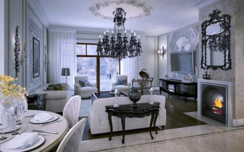 Люстры для гостиной. Варианты люстр в гостиную