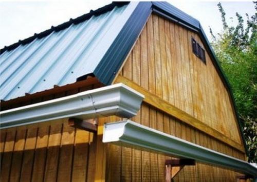 Современный водосток на старой шиферной крыше. 8 способов установить водостоки, если крыша уже покрыта