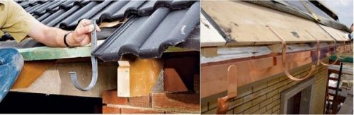 Современный водосток на старой шиферной крыше. 8 способов установить водостоки, если крыша уже покрыта