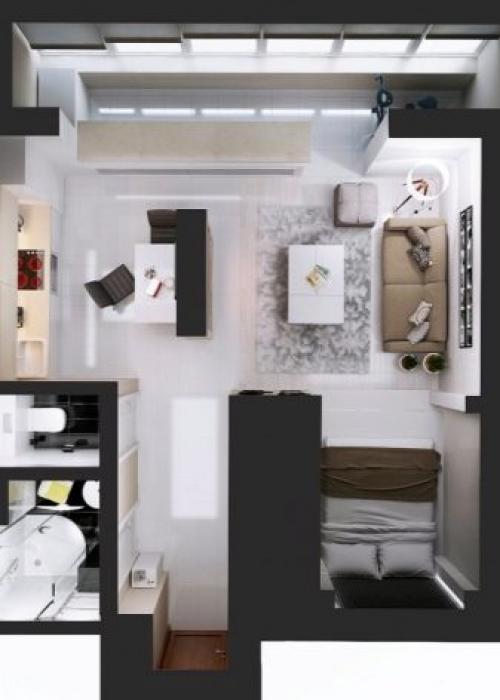 План квартиры в пятиэтажке.  Серия К-7 (1950-е) 27