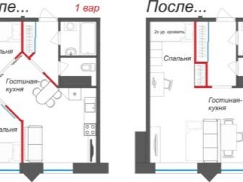 План квартиры в пятиэтажке.  Серия К-7 (1950-е) 18