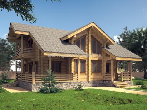 Баня из клееного бруса. Строительство бань из клееного бруса 01