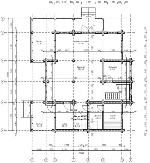 Баня из клееного бруса. Строительство бань из клееного бруса 02
