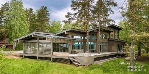 Минусы и плюсы дома из клеёного бруса.. Нагели и современная фурнитура 01