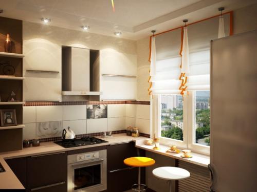 Декоративный камень на кухне в хрущевке. Дизайн кухни в хрущёвке: 120 фото и инструкция по оформлению