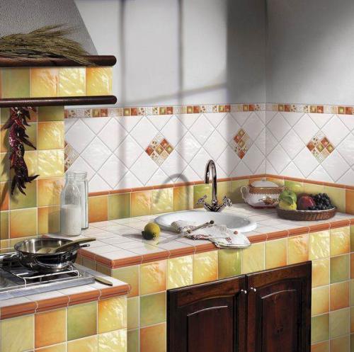 Дизайн плитки для кухни. Плитка для кухни — 170 фото в интерьере. Обзор видов, способы укладки, оформление пола и фартука плиткой. 14