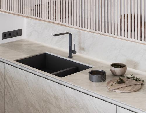 Как сочетать столешницу и фартук. Единая столешница и фартук на кухне из одного материала 2021 05 Как сочетать столешницу и фартук. Единая столешница и фартук на кухне из одного материала 2021 05