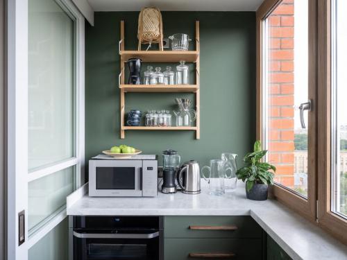 Покрасить фартук на кухне. Плюсы и минусы моющейся краски