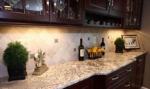 Керамическая плитка для фартука. 48 идей для фартука из плитки. Как выбрать подходящую плитку? 02