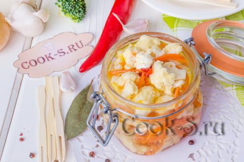 Как долго нужно мариновать капусту цветную в остром маринаде